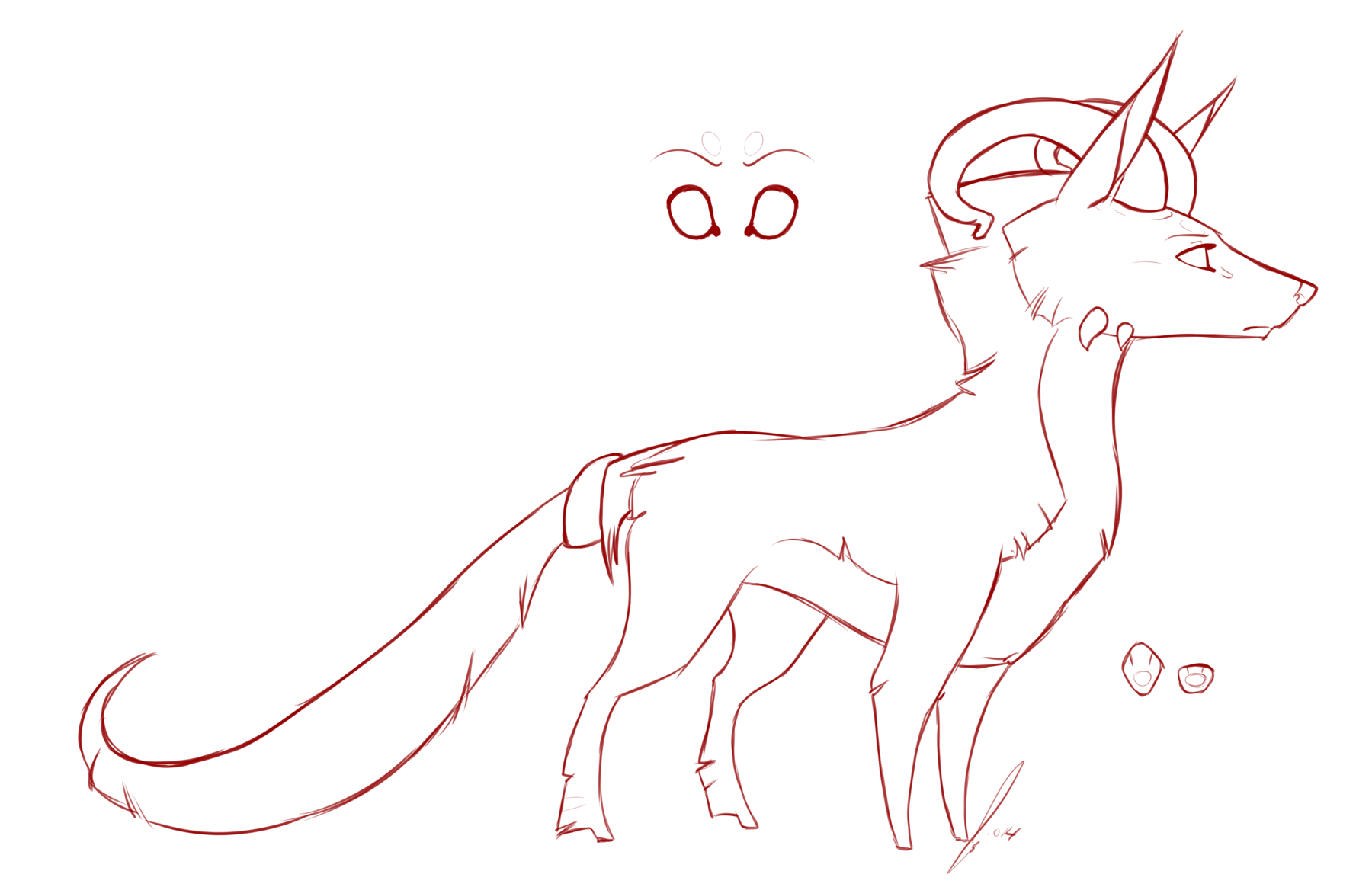 Creature 3 Lines by jaclynonacloudlines