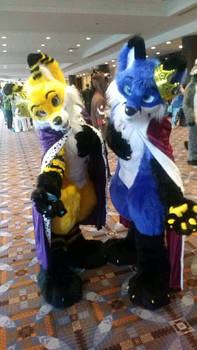 Orchid and Sparky at MidwestFurfest 2017
