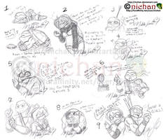 TMNT 2012 Sketch Dump