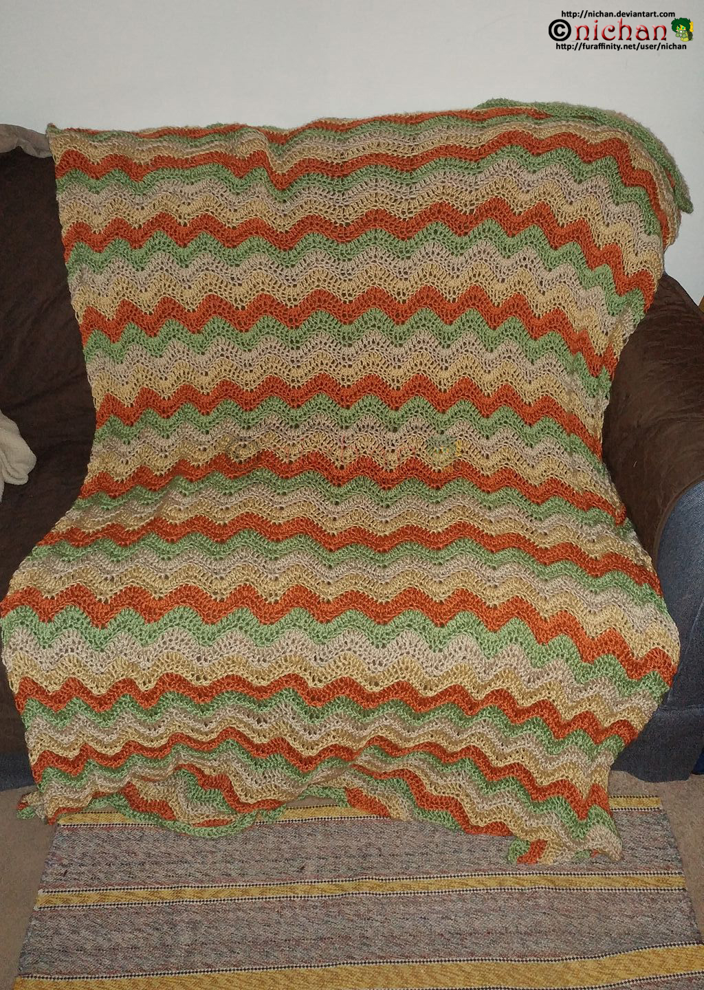 Crochet Blanket 1 out of 3 - For Jedinightwing