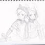 natsume and ruka sketchy sketch sketch