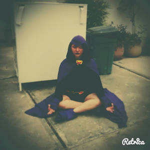 Raven meditating