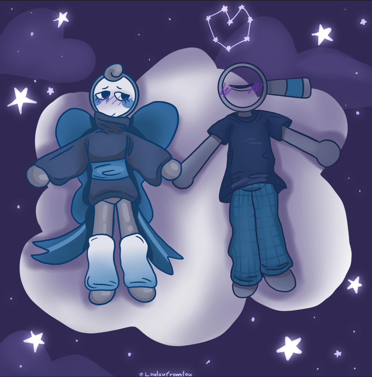 Glisten x Rodger (Dandys world) by louloufromlou on DeviantArt