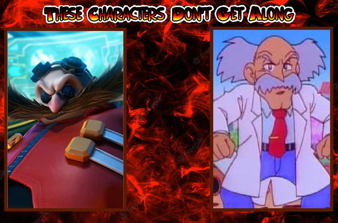 Dr Eggman and Dr Wily dont get along by RiotForever on DeviantArt