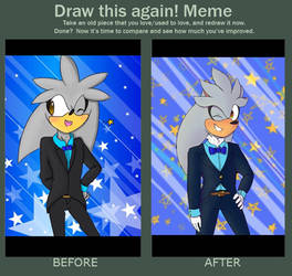 Draw Again Meme: Silver Tux