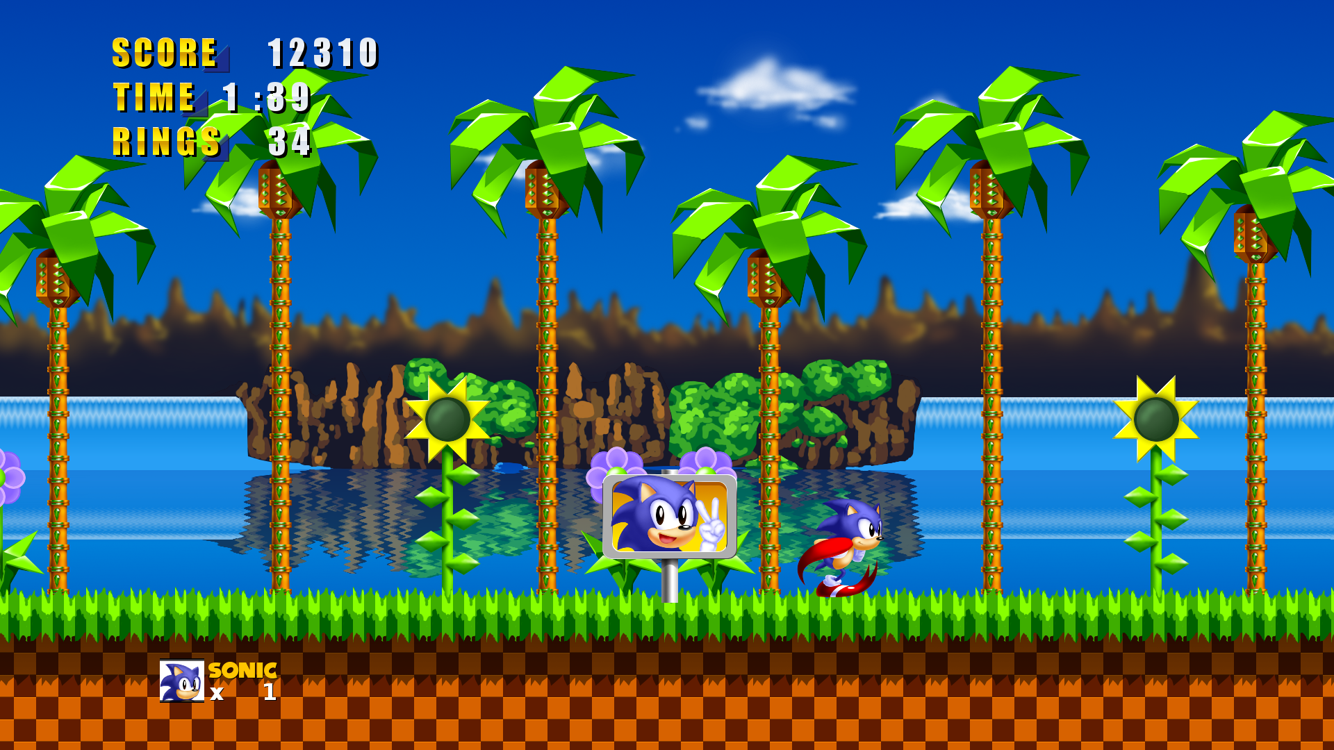 Green hill zone background by sonicmechaomega999 on DeviantArt  Best  background images, Video game backgrounds, Background images