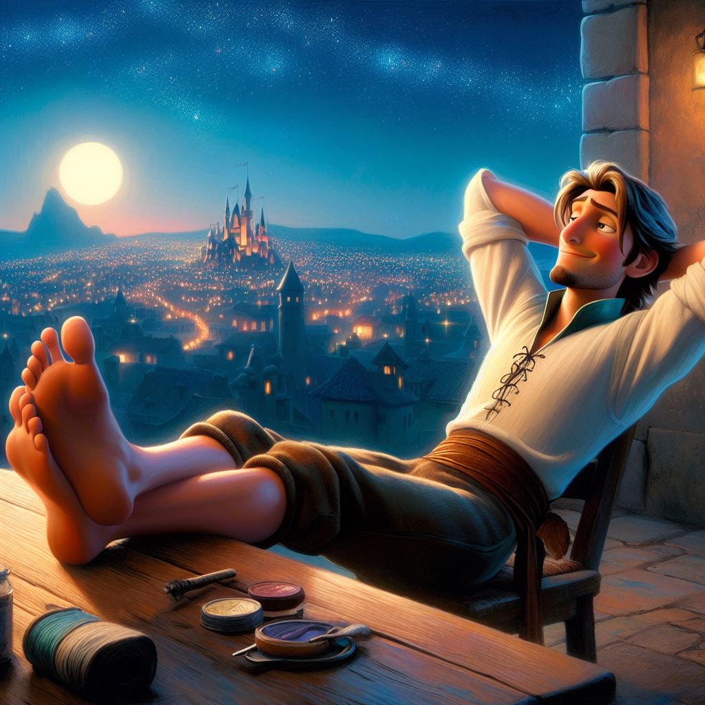 One Foot Rider Flynn Rider's feet by LaPerraConRabia on DeviantArt