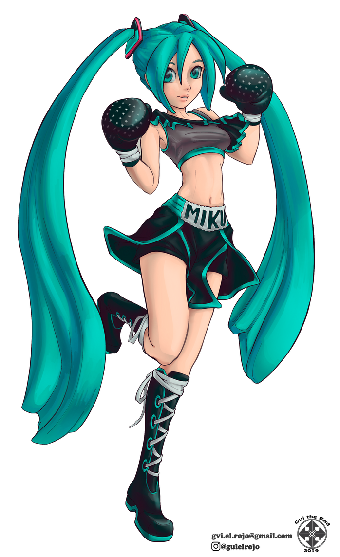 Boxer Miku Hatsune By Gvielrojo by MasterSaruwatari on DeviantArt