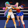 WC10: Celestia vs. Wonderwoman by Drawing-4ever