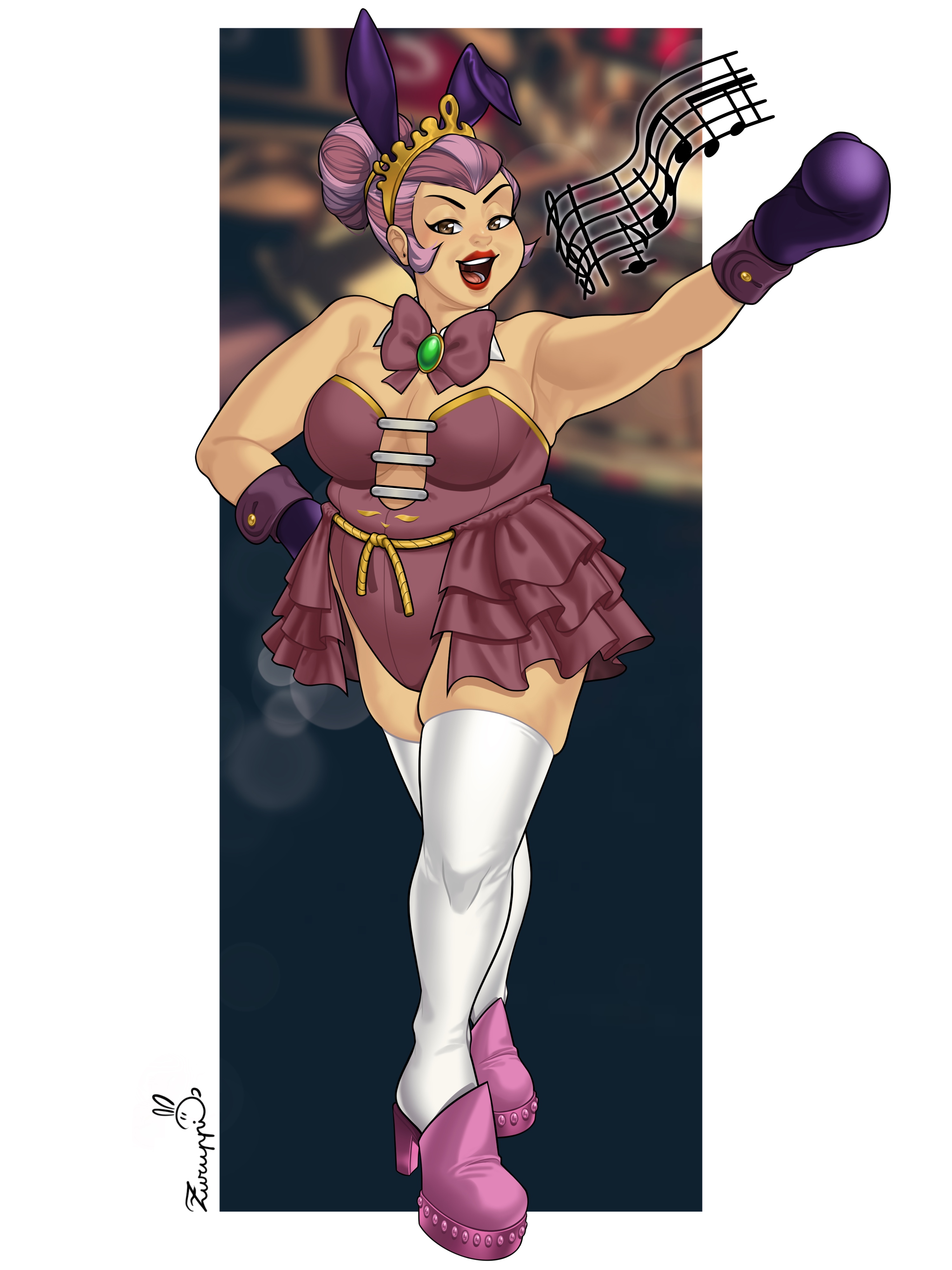 Anthro Rabbit Boxer Bunny Boxer Odiva by Nozomi180 by MasterSaruwatari on DeviantArt