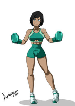 Sparring Korra short hair by Josuegnr1993