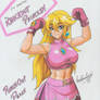 Punch Out Peach Showtime by RavernClouk Design