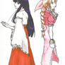 kikyo and Aerith in color...