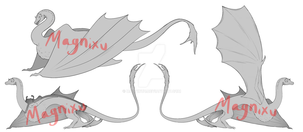 Drawing Base Tutorial Dragon How To Draw A Dragon Base