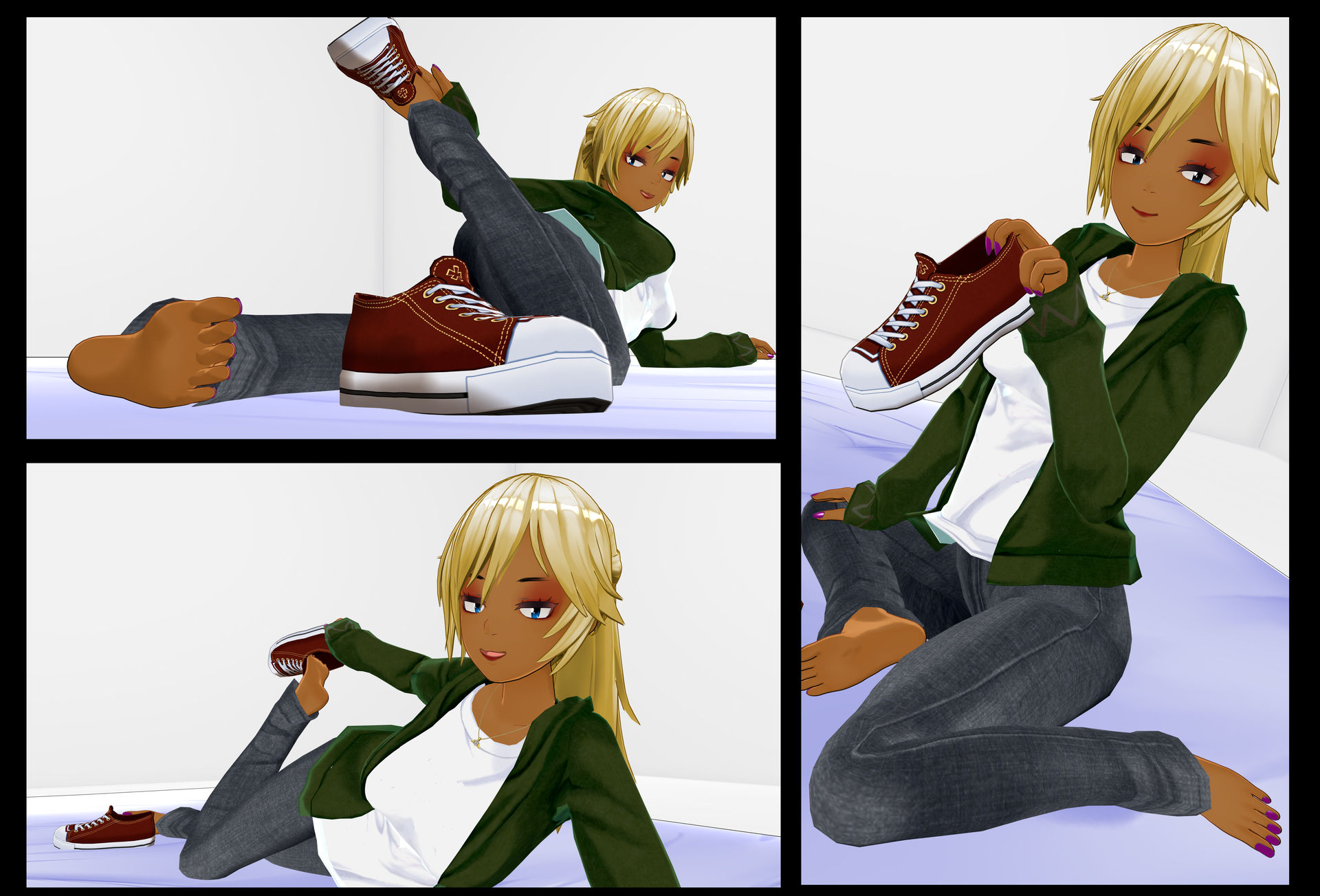 Deviantart Boots Remove Shoe Removal Poses (Barefoot Version) by tehfogo on DeviantArt
