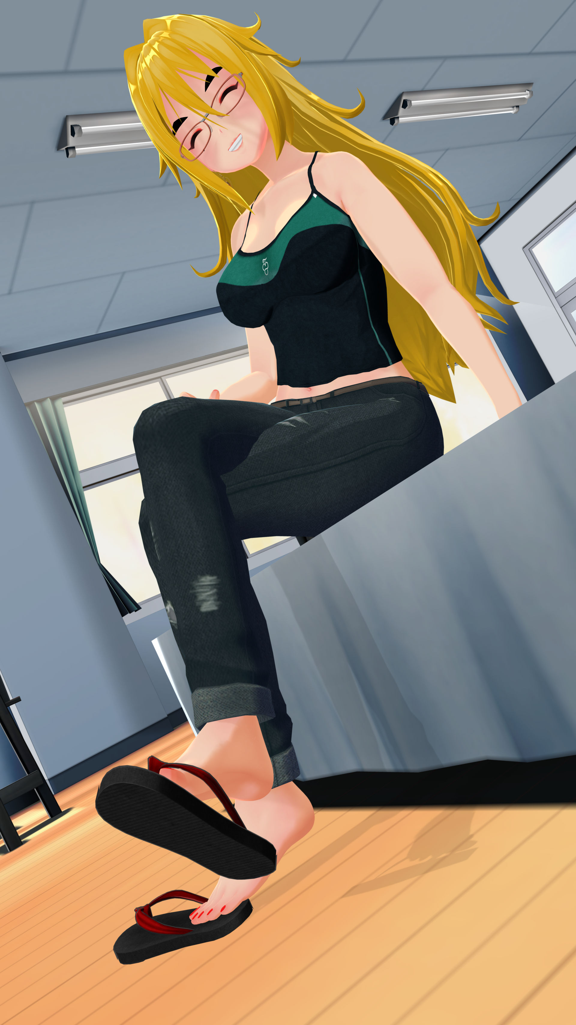 Airi's Flip Flop Shoeplay by tehfogo on DeviantArt
