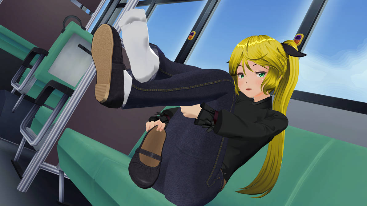 Kazumi Teasing You on the Bus by tehfogo on DeviantArt