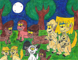 All the Loud siblings as werewolves (part 1) by Bry-Guy-1996