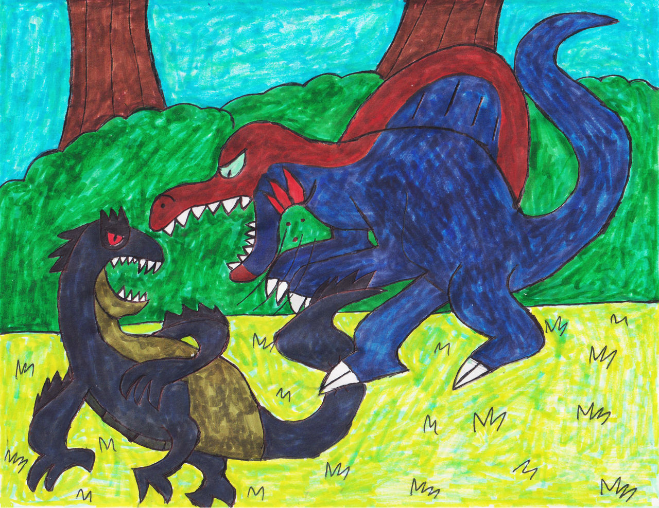 Jurassic Loud Spino vs Scorpios Rex by Bry-Guy-1996 on DeviantArt