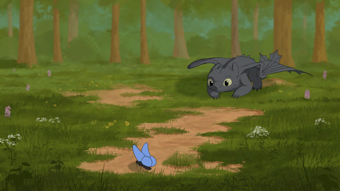 Toothless 2D animation by TheAdventureDragon on DeviantArt