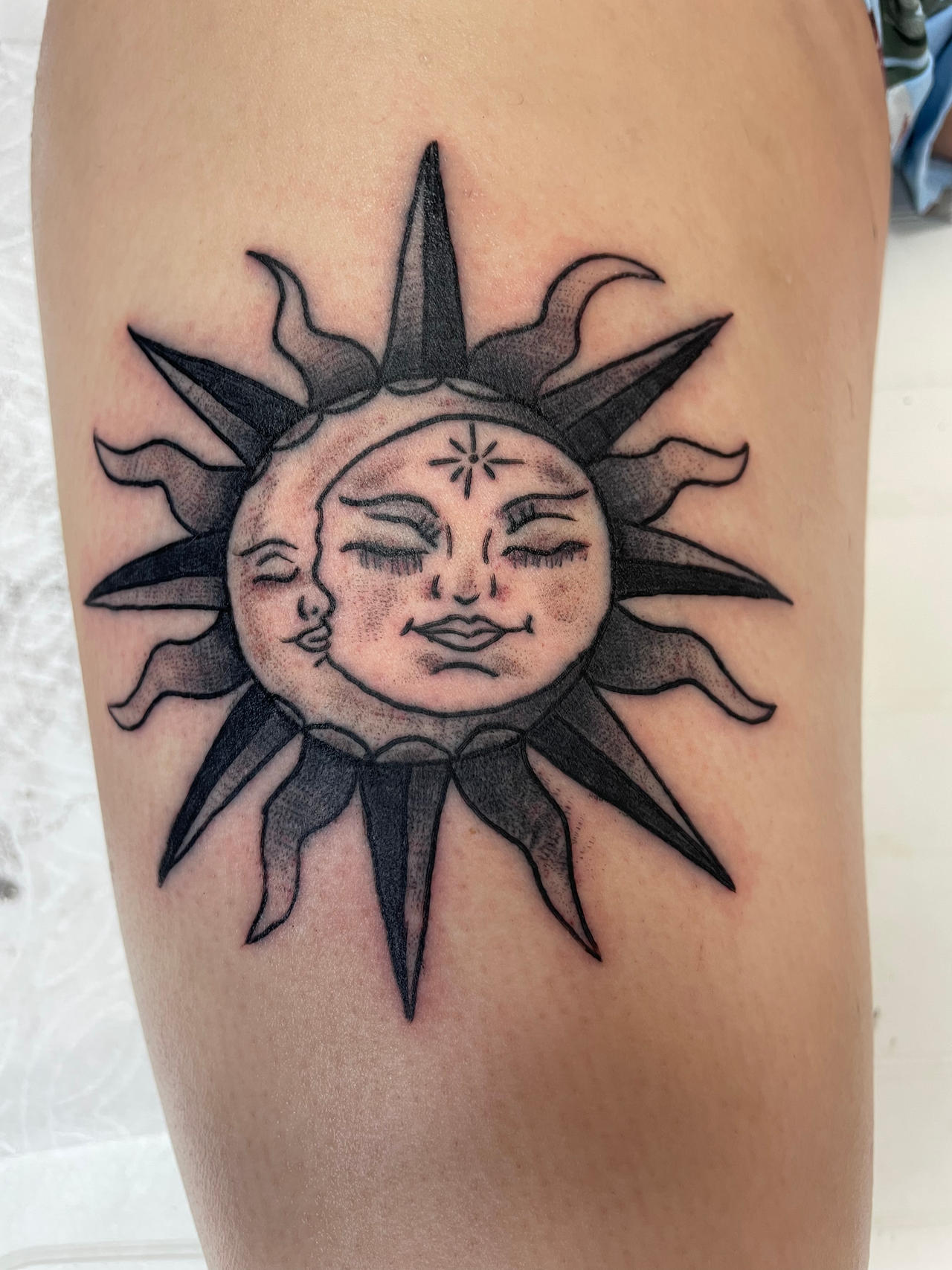 Sun/moon tattoo by malooosTATTZ on DeviantArt