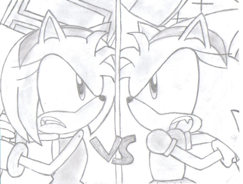 Amy Rose vs Rosy the Rascal by lrzrock1 on DeviantArt