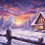 Twilight Over The Snow