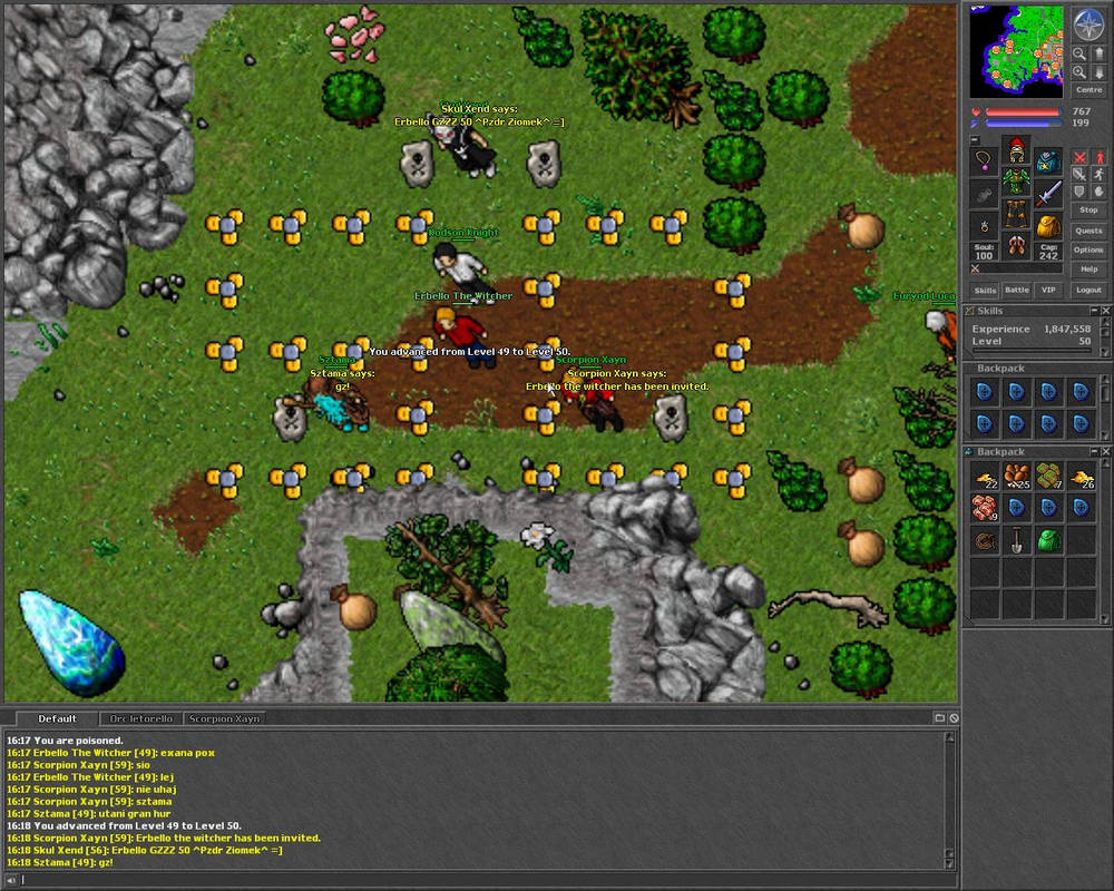 Tibia Screenshot 50lvl by erbello on DeviantArt