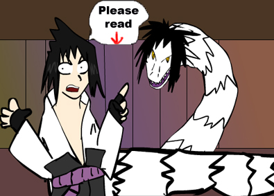 Sasuke is afraid of snakes