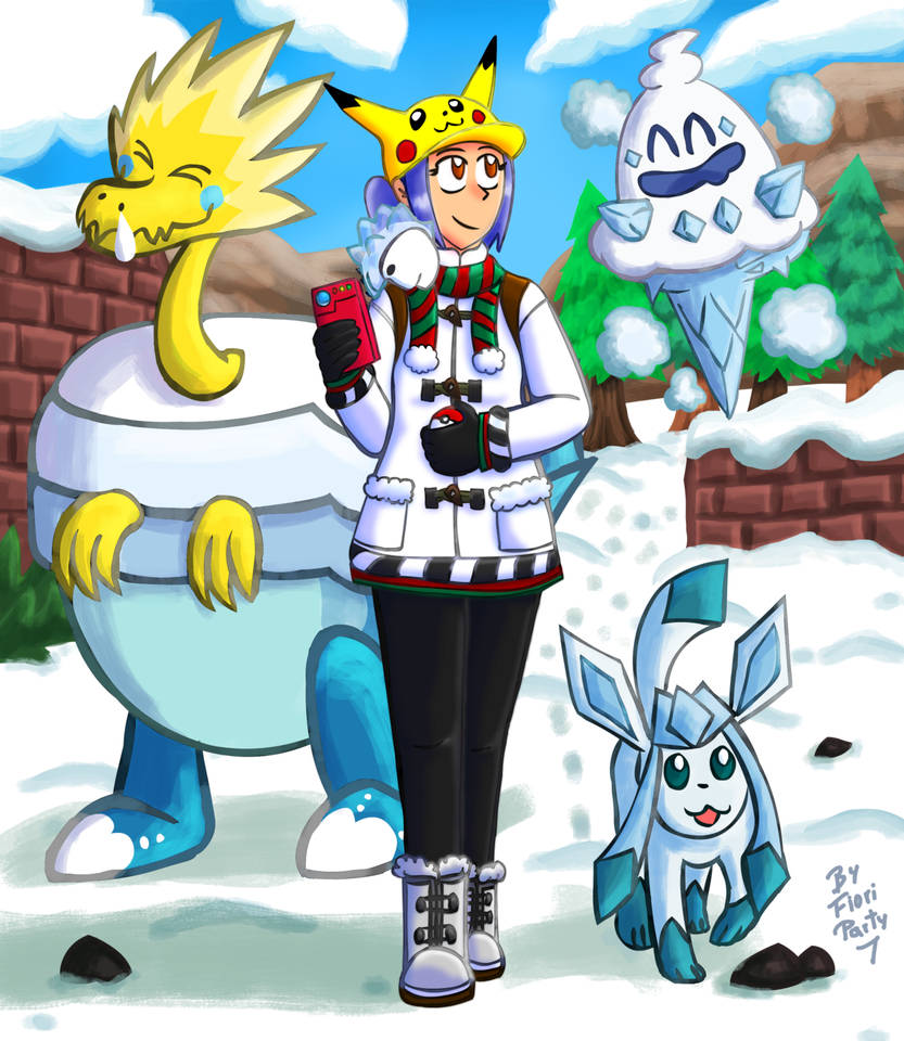 Pokemon Trainer And Buddies By Fiori Party On Deviantart