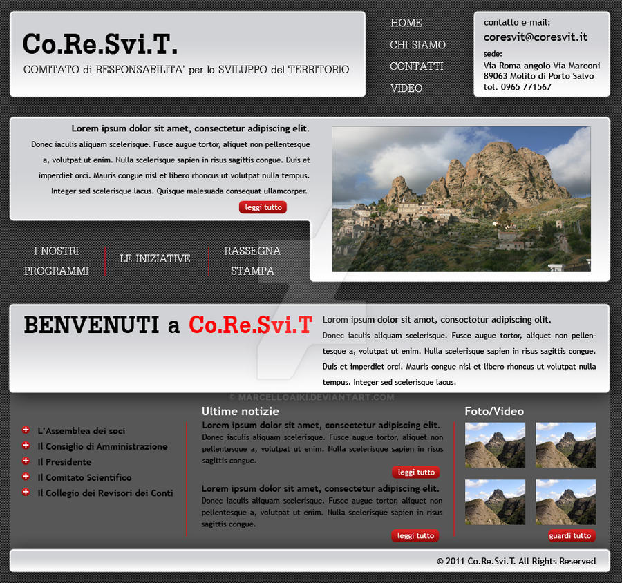 Web layout by MarcelloAiki on DeviantArt