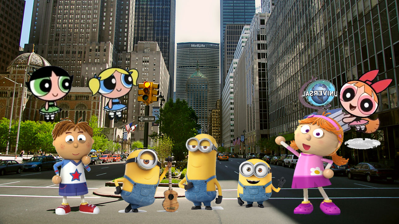 Minions and Powerpuff girls Meet Tommy and Tallula by