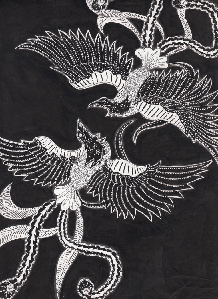 Ornamen Nusantara Motif Phoenix Pada Batik By H4125 On Deviantart