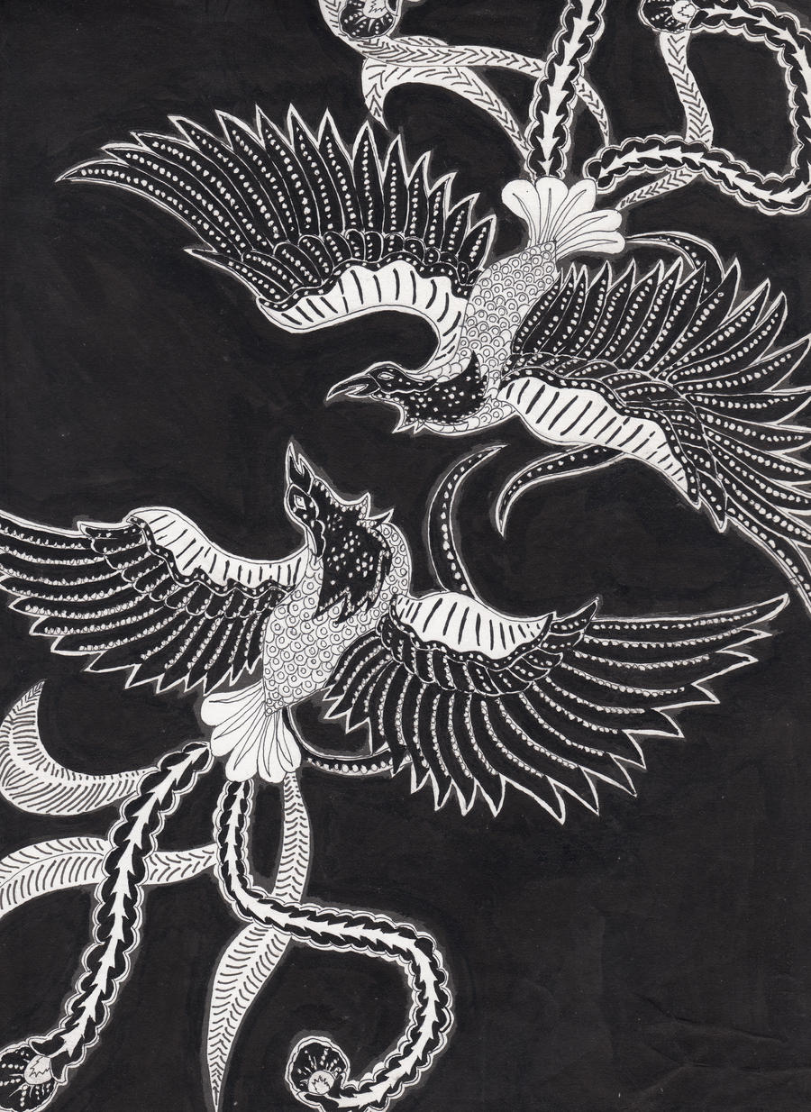Ornamen Nusantara Motif Phoenix Pada Batik By H4125 On Deviantart
