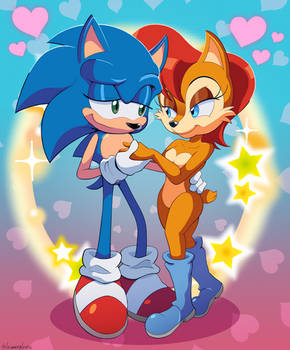 Sonic and Sally - Valentine's Day 2022 (Sonally)