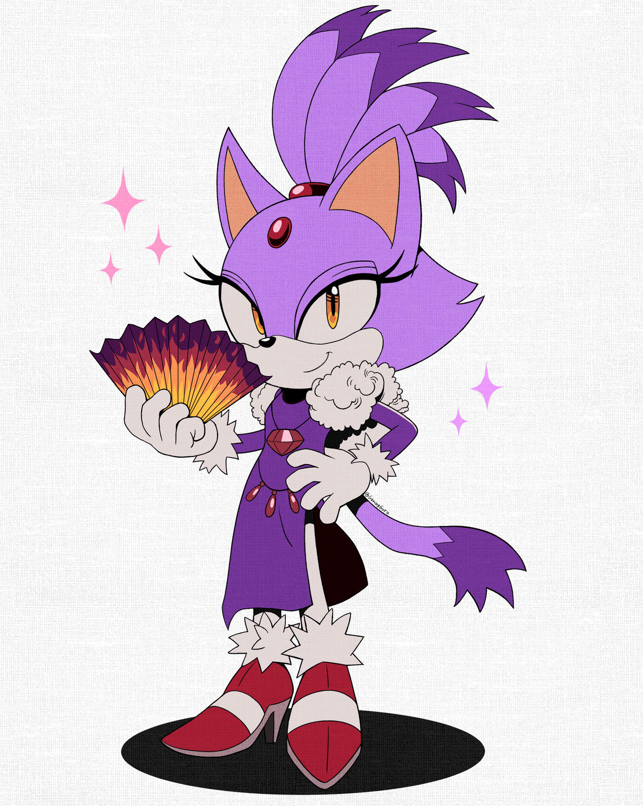 Blaze The Cat (The Murder of Sonic the Hedgehog) by GamingGoru on Blaze The Cat (The Murder of Sonic the Hedgehog) by GamingGoru on