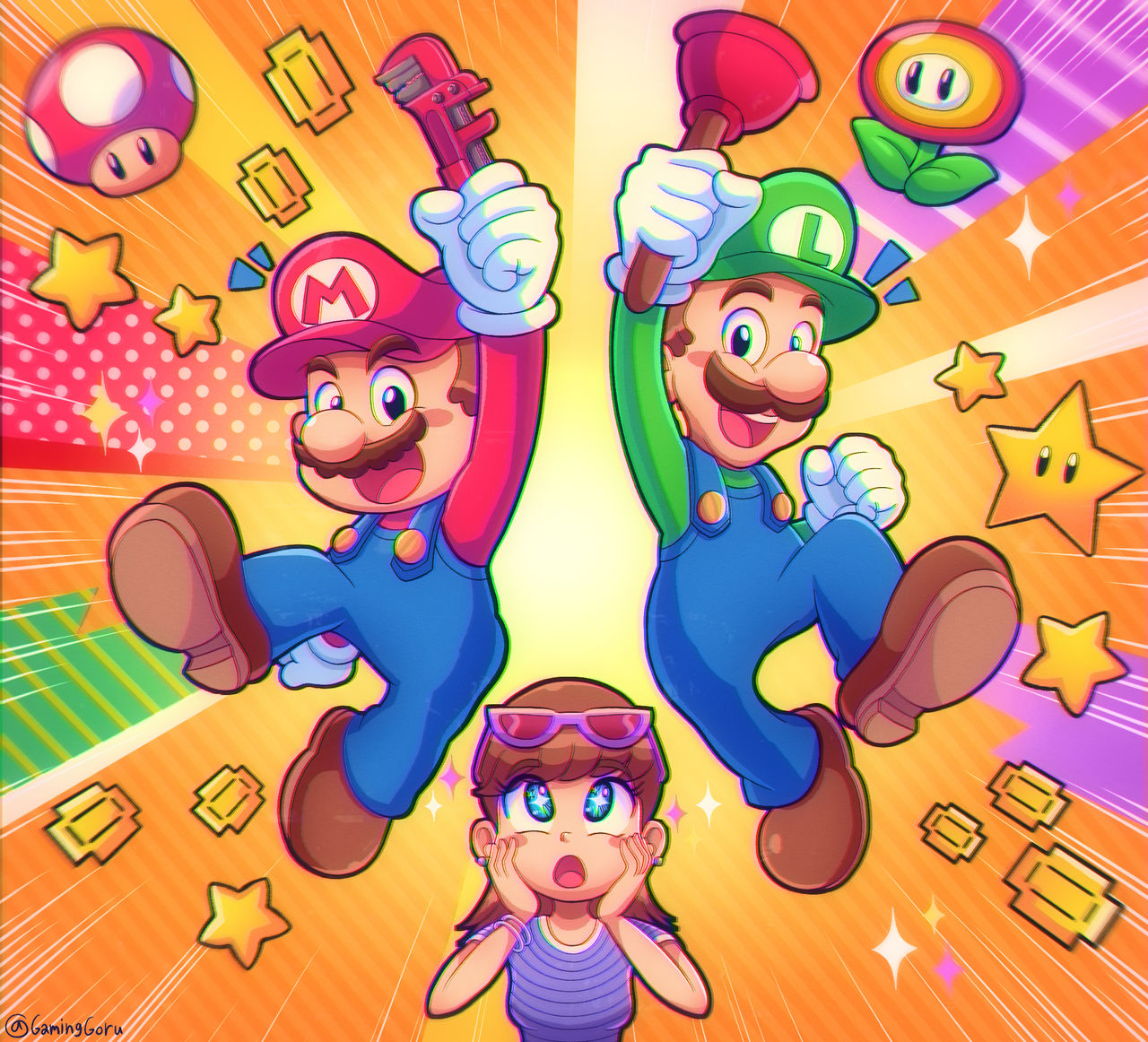 We're the Mario Brothers! : . by GamingGoru on DeviantArt