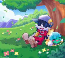 . : Under a Shady Tree (Klonoa and Huepow) : .