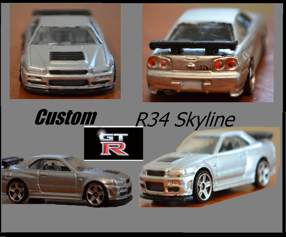 Hot Wheels Custom-Nissan R34 GTR V1 by CSX5344 on DeviantArt