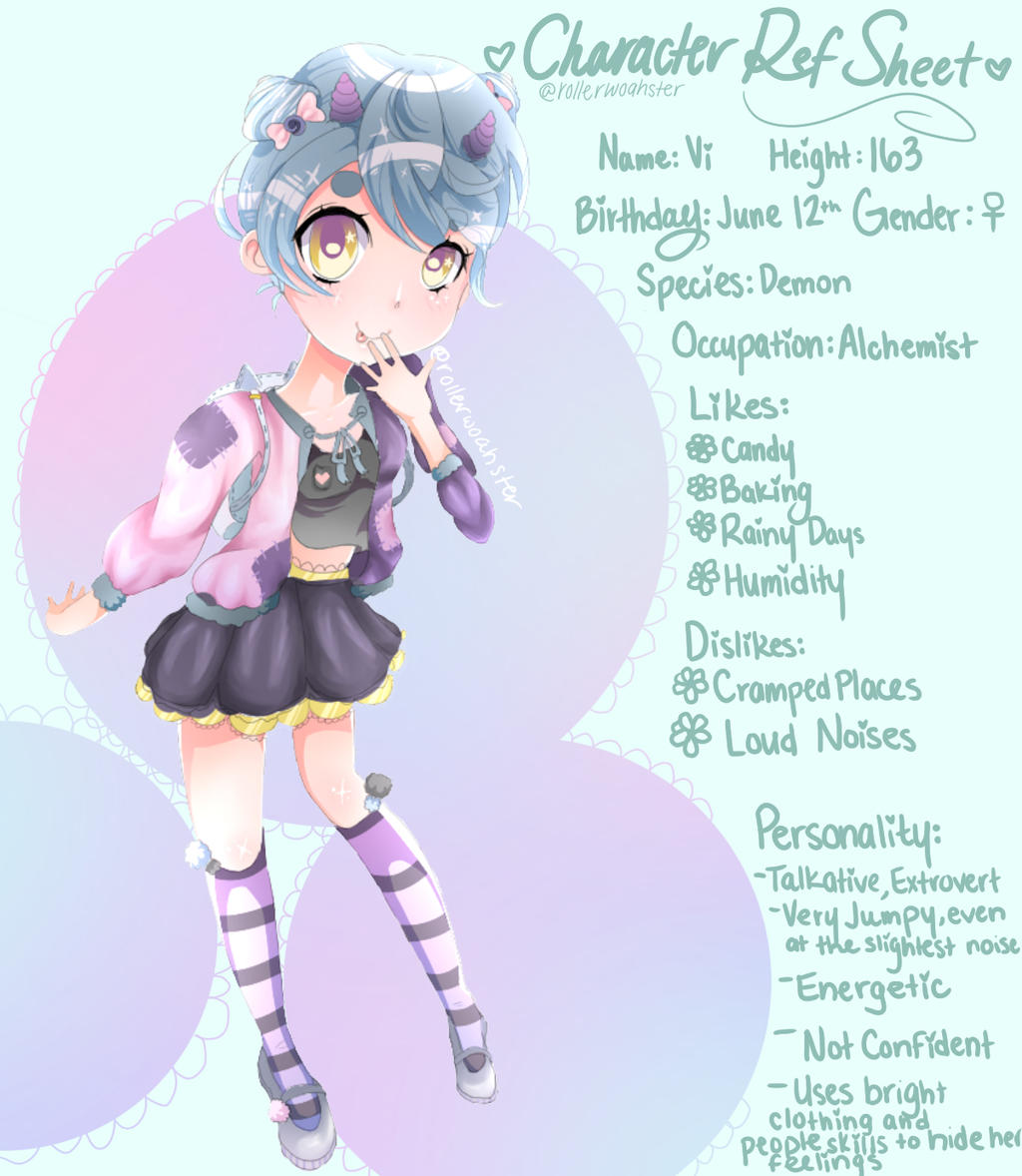 Kid Vi Reference Character Ref Sheet: Vi by rollerwoahster on DeviantArt