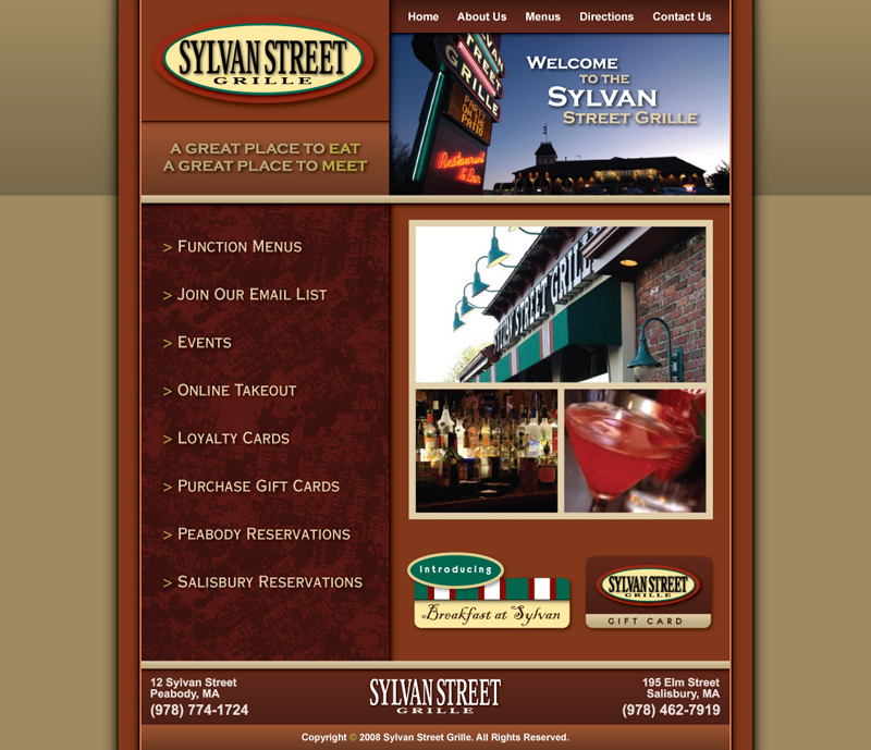 Sylvan Street Grille_Website