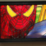 Spiderman in stained glass