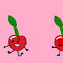 Left cherry runs away from right cherry