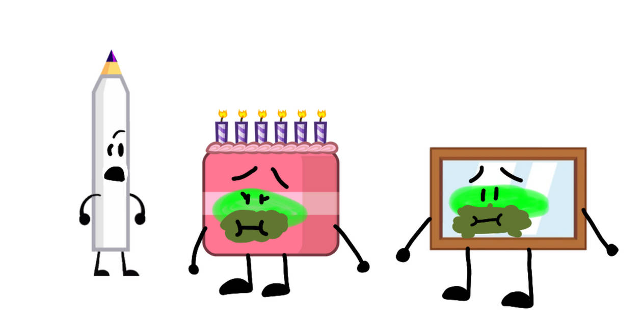 Capless pen see's cakey and window puking by kimmychucart on DeviantArt