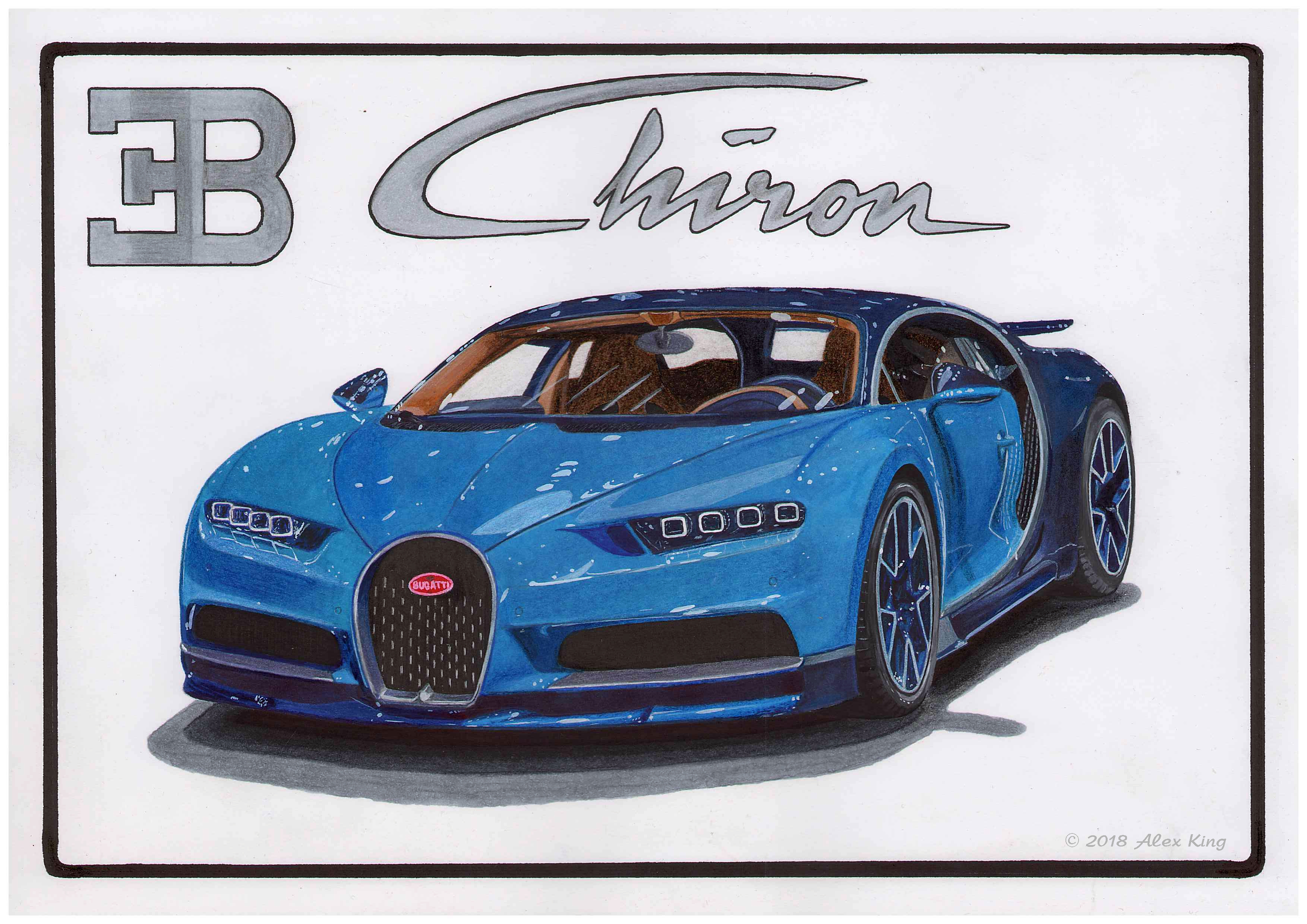 Рисовать Bugatti Chiron рисовать Bugatti Chiron