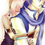 Those hugs from behind ~ Luka x Kaito