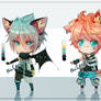 [CLOSED] Bat and Dog Kemonomimi Adoptables