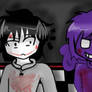 JEFF THE KILLER MEETS PURPLE GUY!!!!