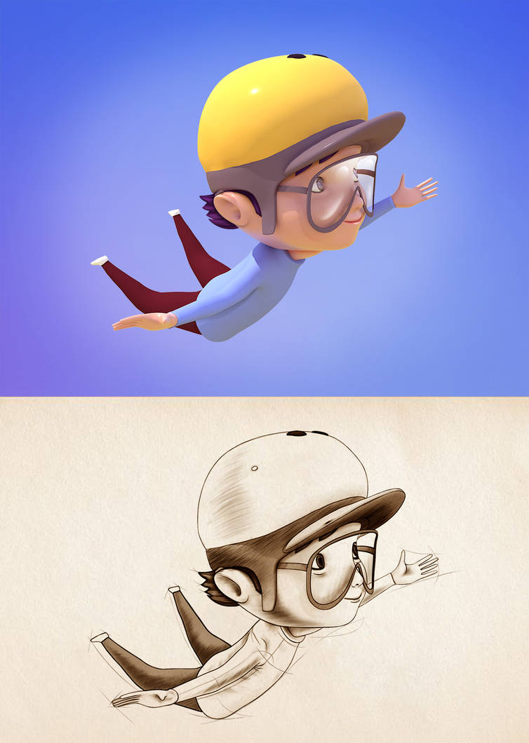 Diving Boy Render by SupremeAnimation on DeviantArt