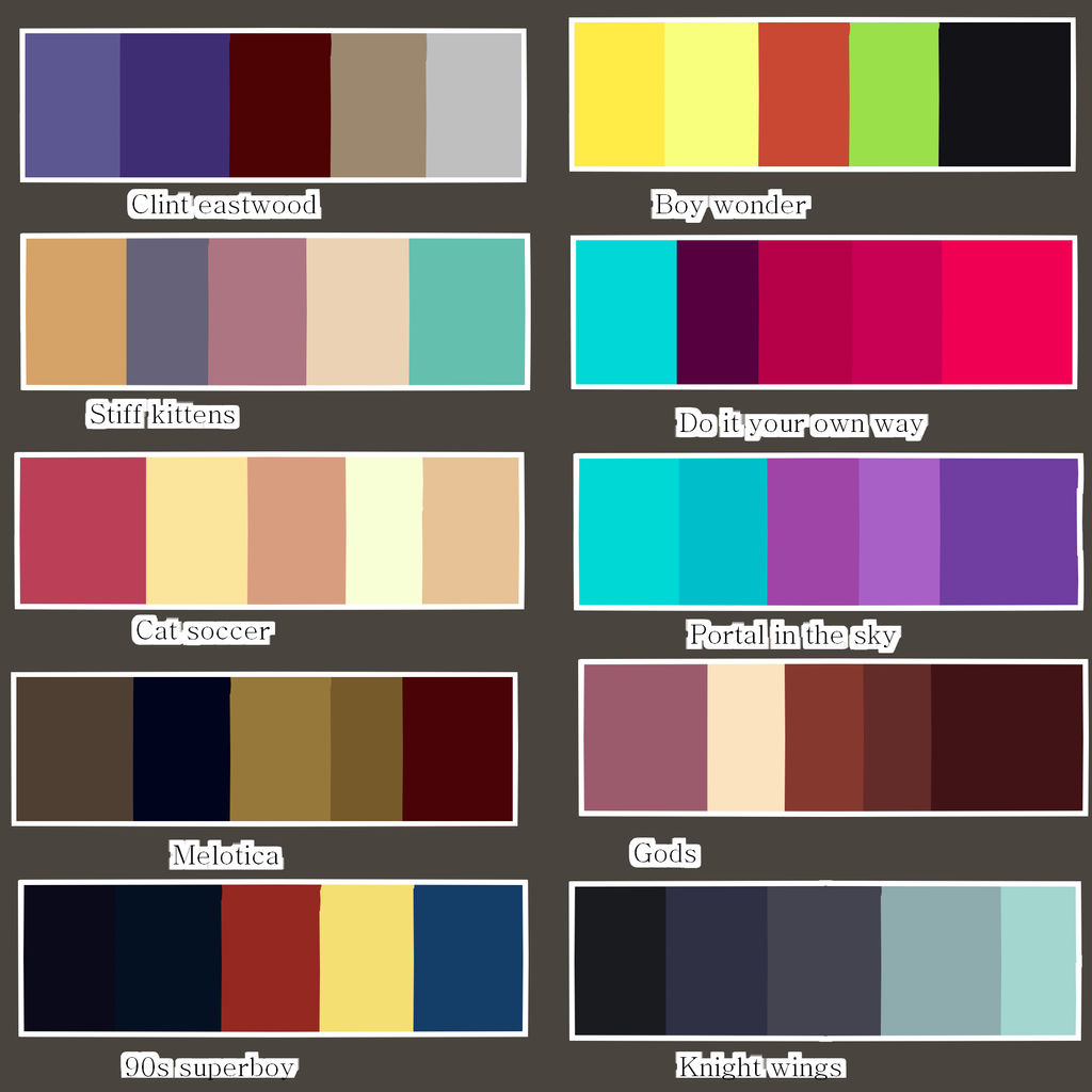 Color Pallets by Eruka-steam on DeviantArt